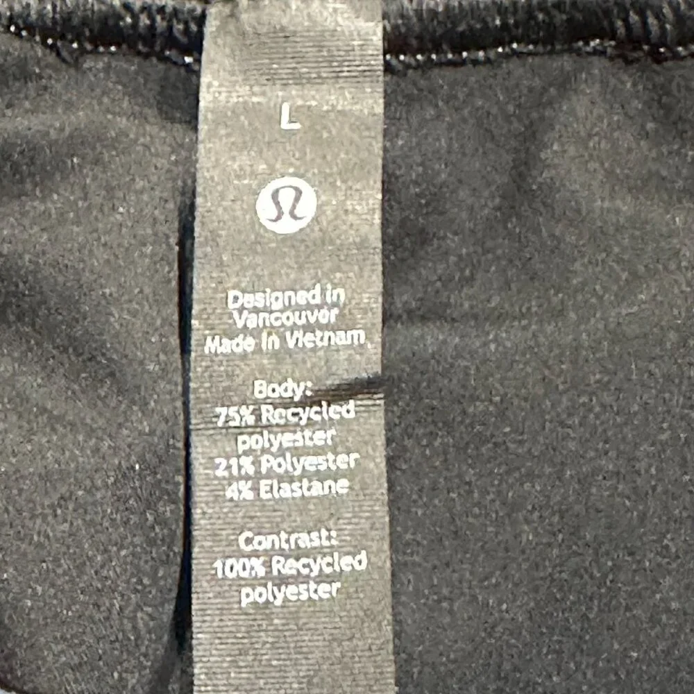 Lululemon ABC Cropped‎ Pull On Pants Blue Large Travel Relax Comfort Casual - Picture 5 of 7